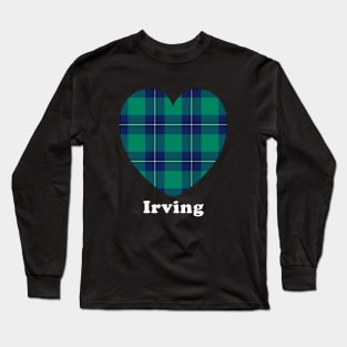 The IRVING Family Tartan Love Heart Shape Design Long Sleeve T-Shirt